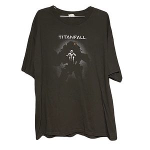 Titanfall Alstyle Black Unisex Casual Graphic Tee Size XXL